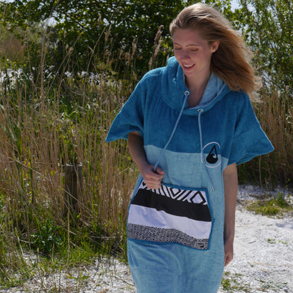 Wave Style Poncho AIR At The Beach Cosy Warm