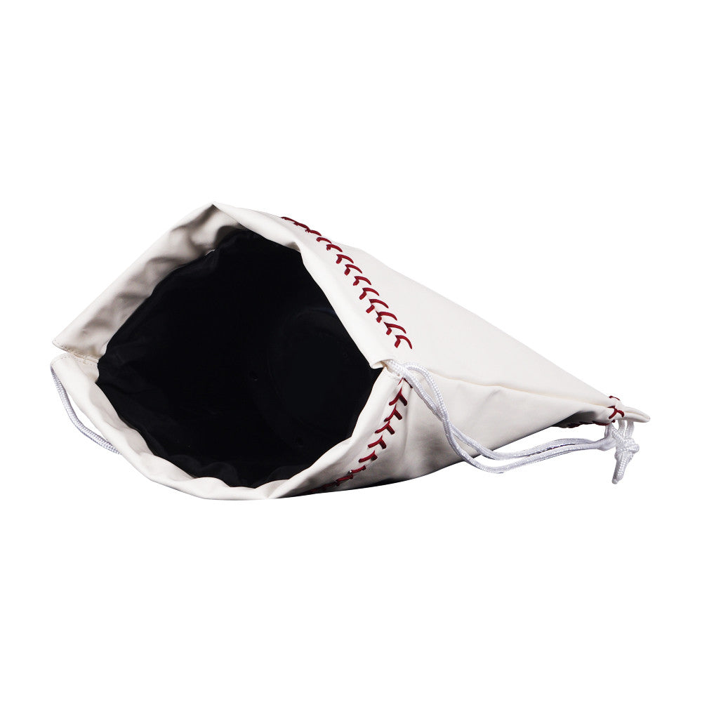 Baseball Drawstring Bag Open Inside View