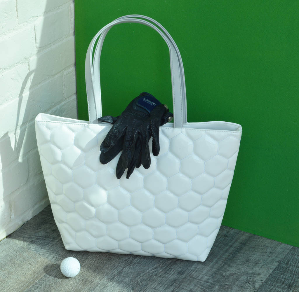 Golf Tote Bag Lifestyle With Golf Ball