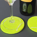 Tennis drinks Coaster - made from real Tennis ball material! | Tennis Collection Sports