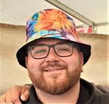 The JEFF RAY adults' Rainbow Bucket Hat