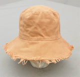 The CARAMELLOW frayed Bucket hat