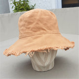 The CARAMELLOW frayed Bucket hat