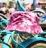 The BURGUNDEE Tie Dyed Bucket Hat