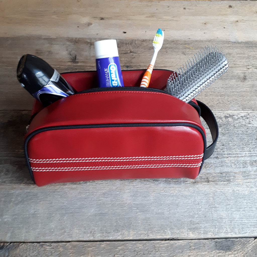 Cricket Red Toiletry Bag 🏏