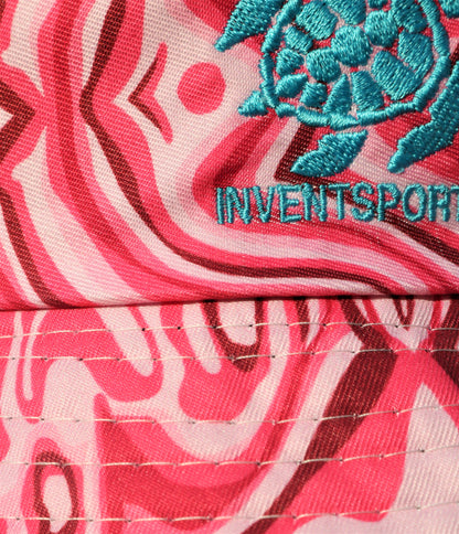 The SONIC FUSCHIA Bucket Hat Logo Closer View