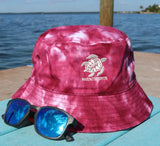 The BURGUNDEE Tie Dyed Bucket Hat