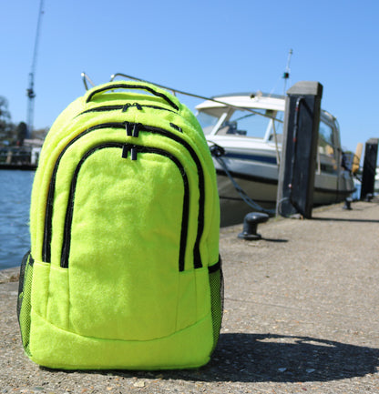 Tennis Rucksack - made with real tennis ball material