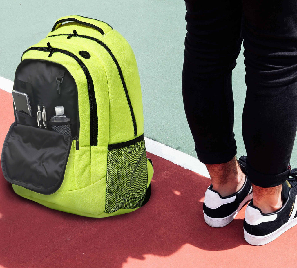Tennis Rucksack - made with real tennis ball material