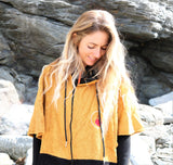 Wave Zip Poncho DUSTY