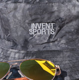 The CHARCOOL Tie Dyed Bucket Hat close up| InventSports