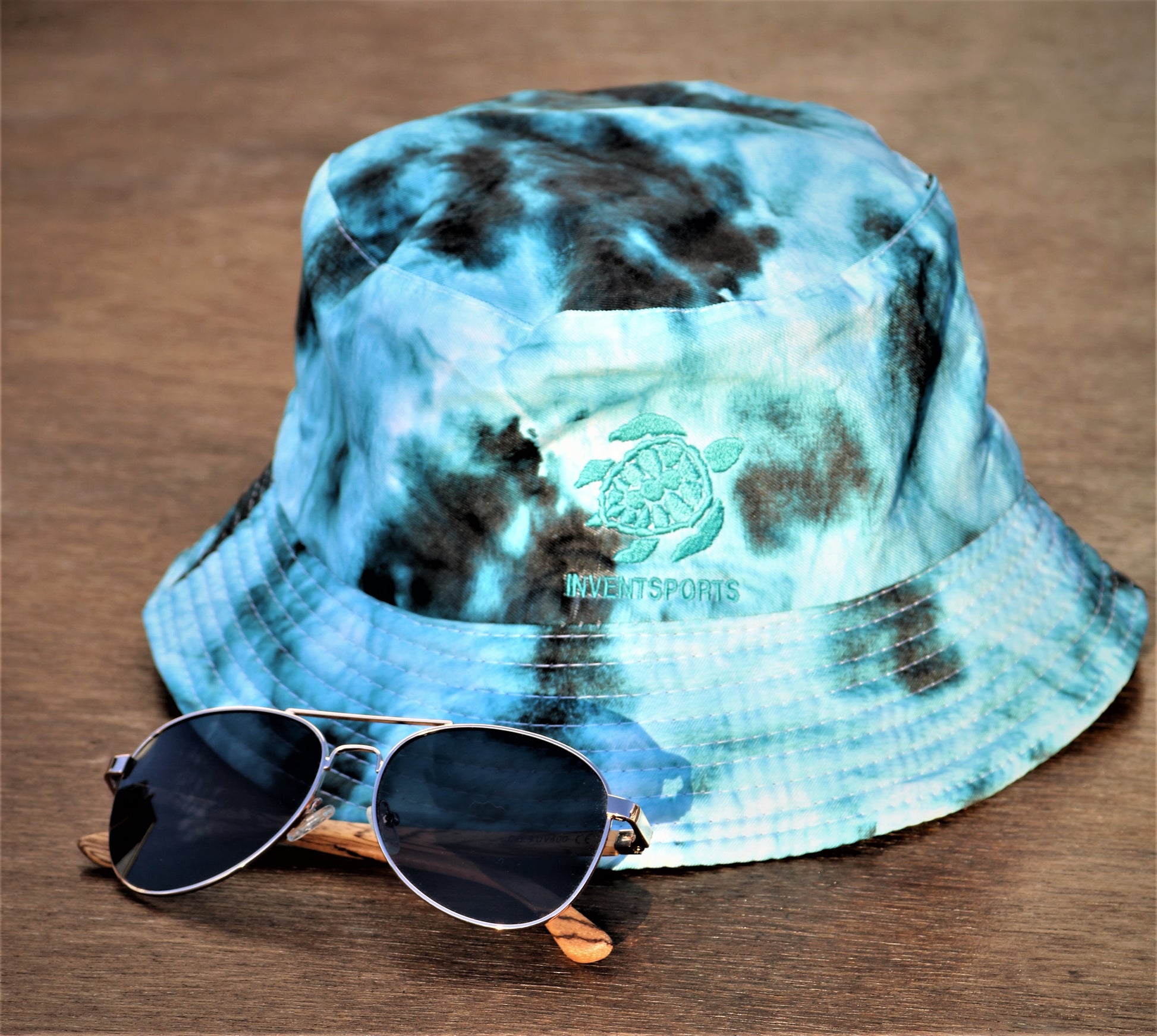 The BLAQUAMARINE Bucket Hat side  | InventSports