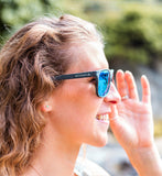 FITZROY SLATE Sunglasses - Blue Mirror Lenses Female Model