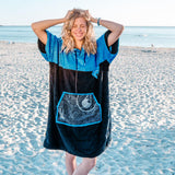 UNO Poncho and Changing Robe Female Model At The Beach