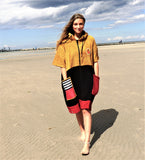 Wave Zip Poncho DUSTY