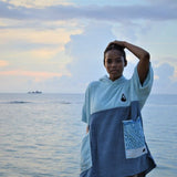 Wave Poncho MAXI At The Beach Seafront