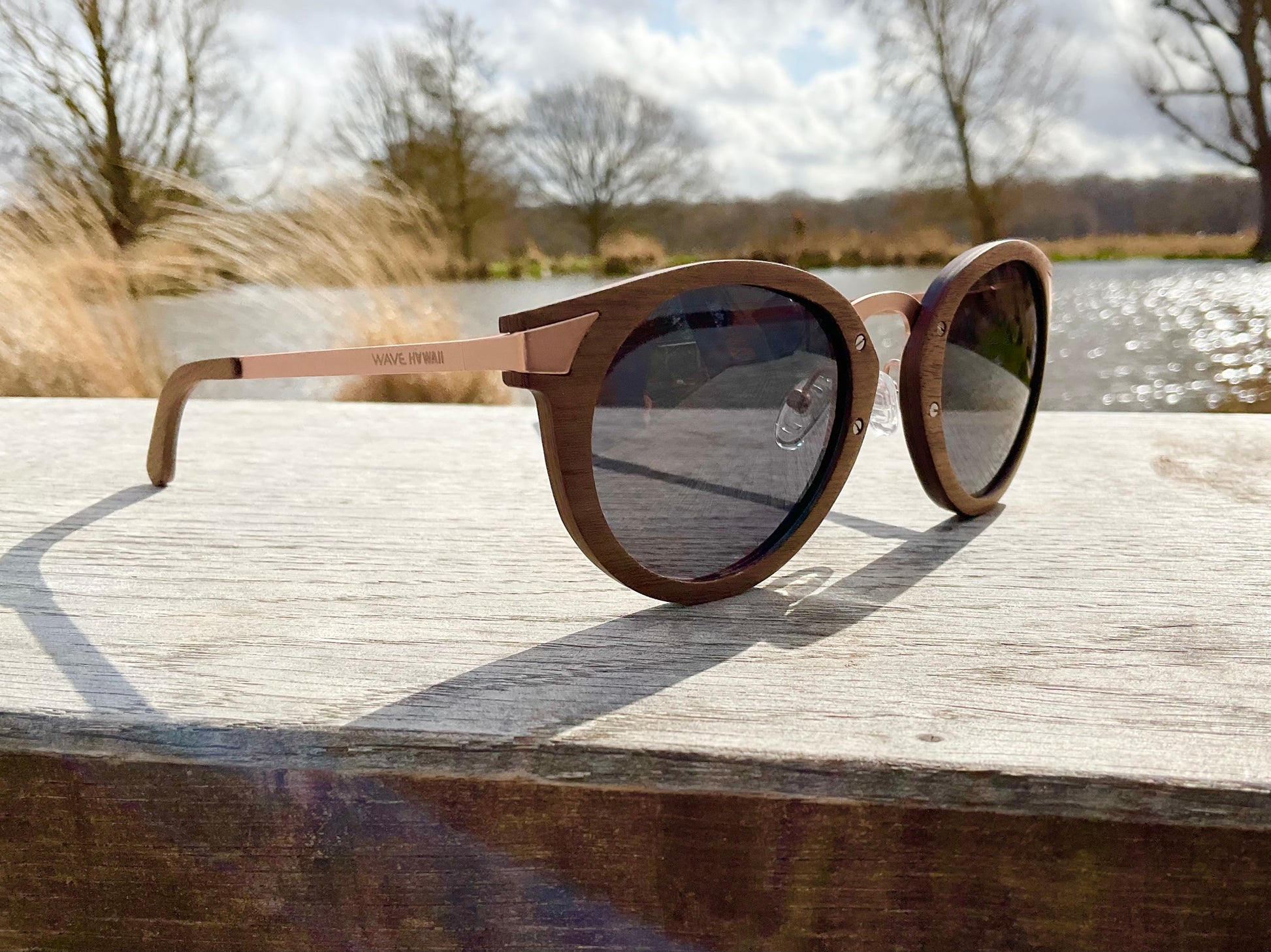 SAVANETA Sunglasses Logo Wave Hawaii
