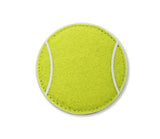 Tennis drinks Coaster - made from real Tennis ball material! Top View