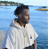 Wave Style Poncho SOUL Sat Down At Sea Corner