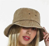 The LOST KHAKI vintage washed Bucket Hat girl | InventSports