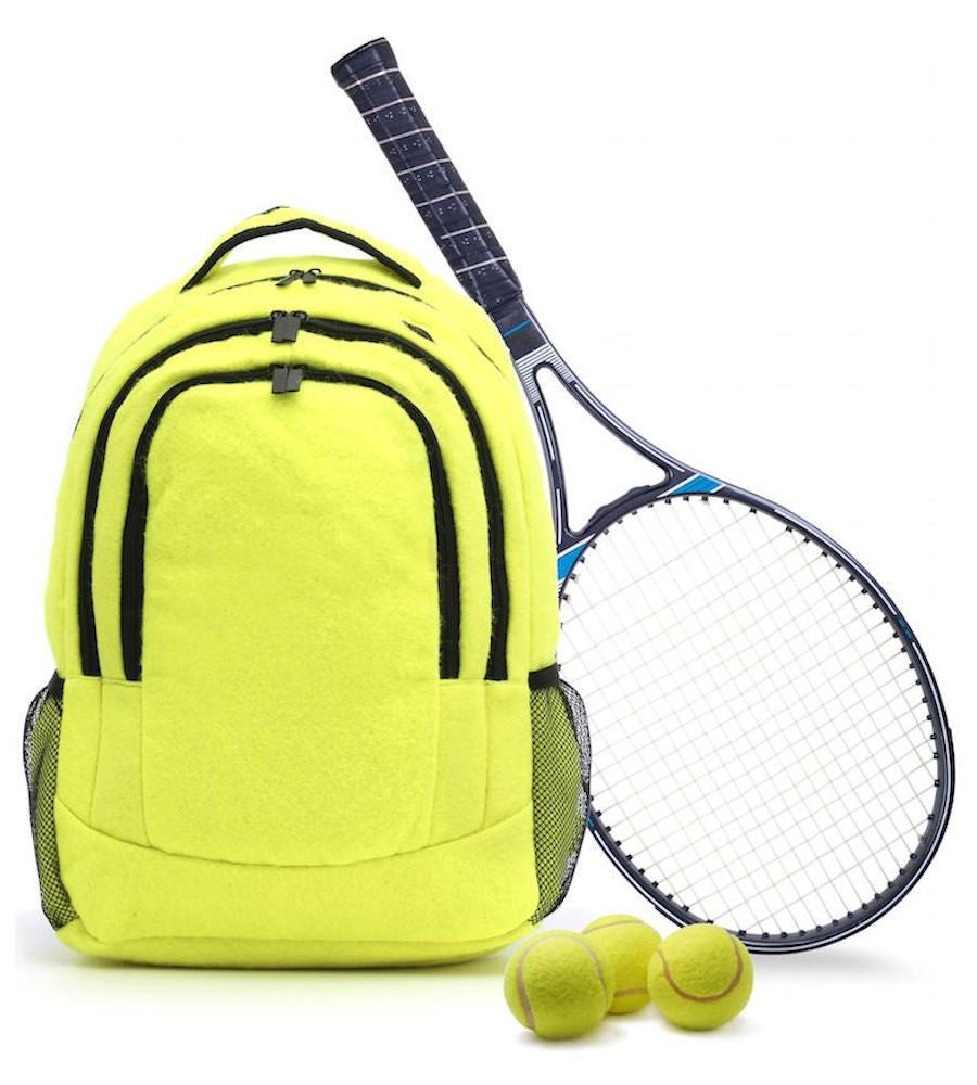 Tennis Rucksack - made with real tennis ball material