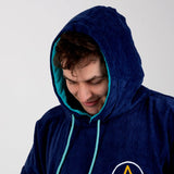 Wave Hawaii Bluebow Poncho Hood Up
