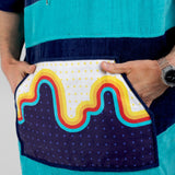 Wave Hawaii Bluebow Poncho Pockets