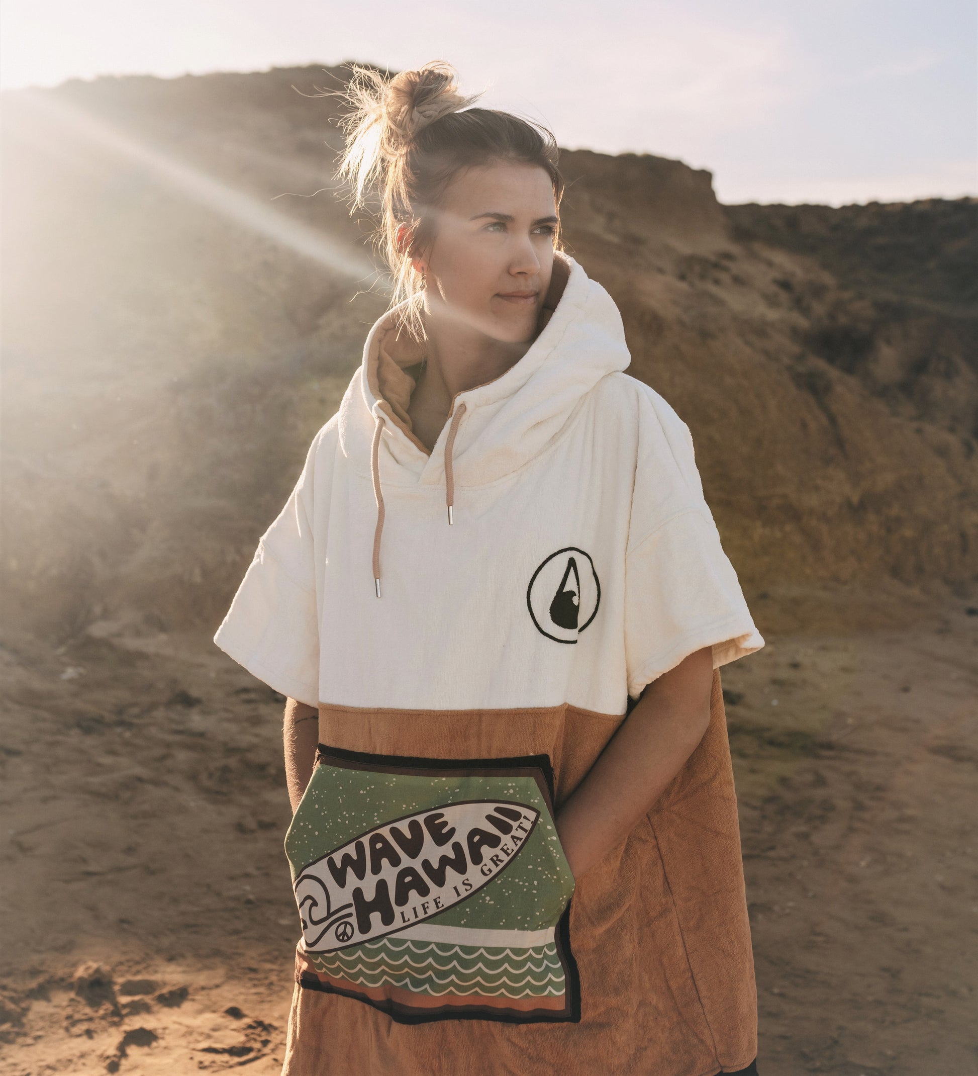 WAVE HAWAII Poncho de surf para hombre y mujer, talla S/M, 155 – 185 cm, 100% algodón, para adultos, toalla de viaje con alta absorción de agua, ayuda para mudanzas, playa para WAVE HAWAII Poncho de surf para hombre y mujer, talla S/M, 155 – 185 cm, 100% algodón, para adultos, toalla de viaje con alta absorción de agua, ayuda para mudanzas, playa para