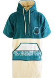 Wave Style Poncho PETROL Product Front View