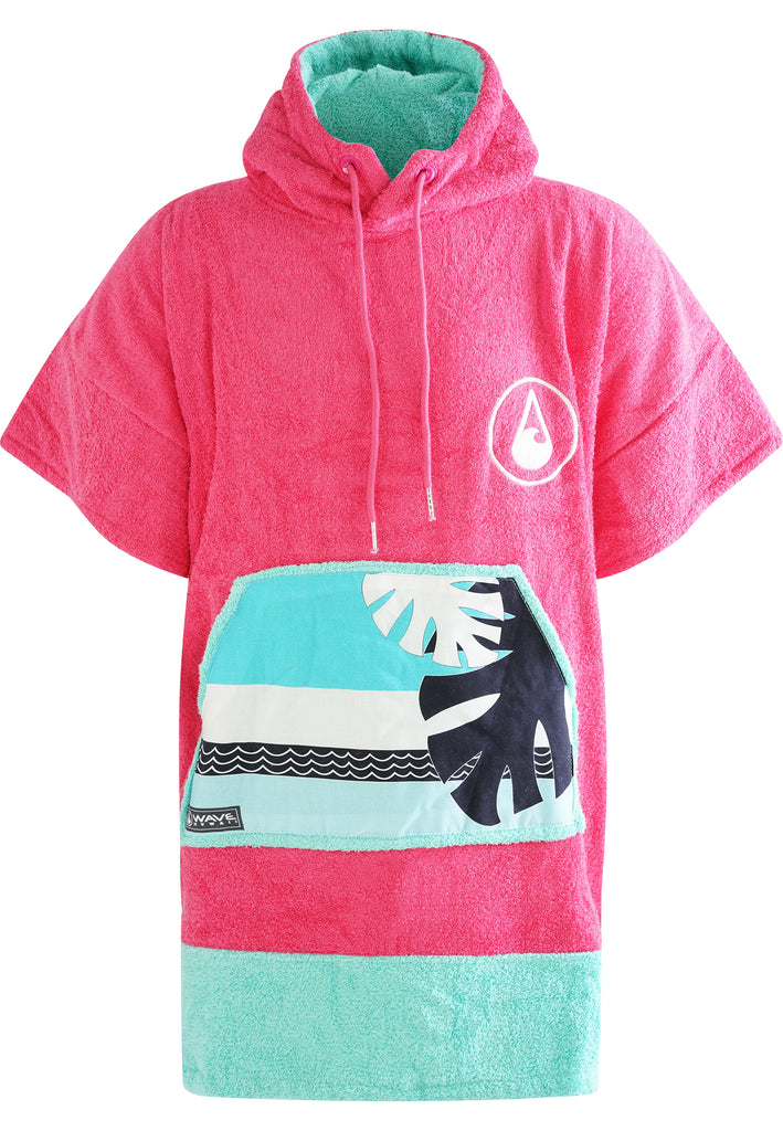 Wave Style Poncho PINK WAVE Main Image