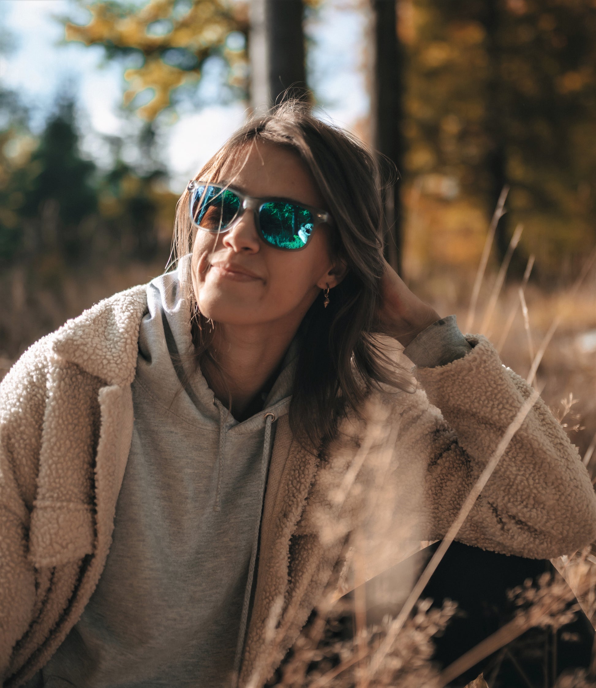 blue mirror sunglasses