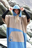 Wave Travel Poncho LIGHD Hood Up Warm Poncho Unisex