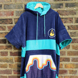 Wave Hawaii Bluebow Poncho Hung Up Front View Ponchos