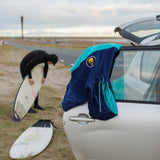 Wave Hawaii Bluebow Poncho Car Surfing Day