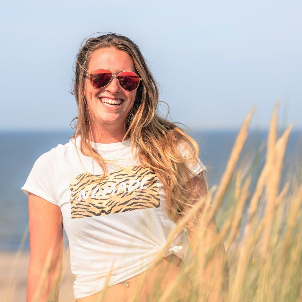 Polarised LOOKBACK Sunglasses At The Beach