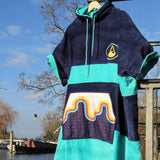 Wave Hawaii Bluebow Poncho Hung Up Outside
