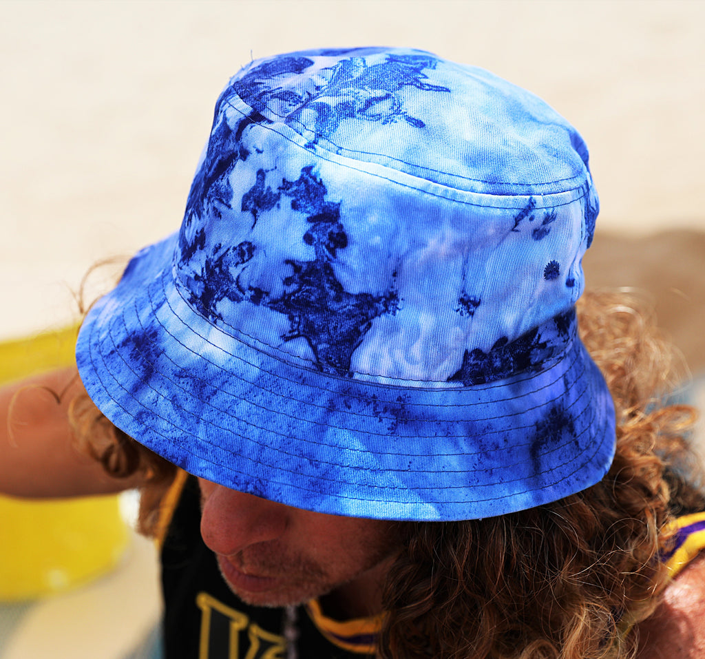 The BLU ROYAL tie dyed Bucket Hat