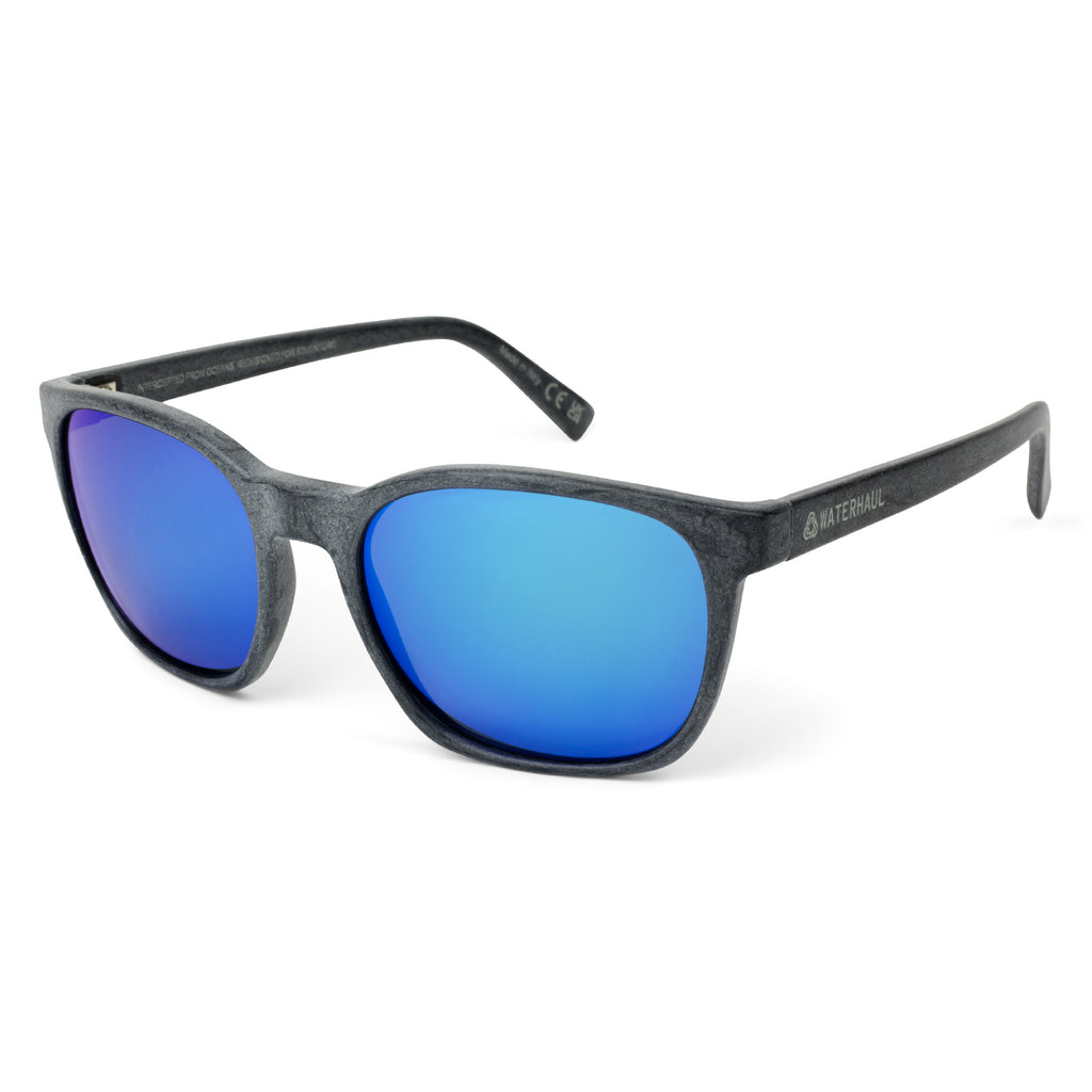 FITZROY SLATE Sunglasses by Waterhaul - Blue Mirror Lenses